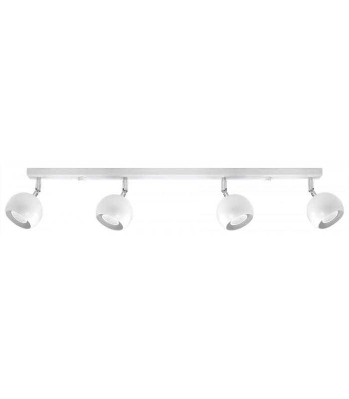 4 Light Spotlight Bar White, GU10 - 1