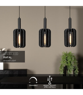 RAFAL - Pendant light - 3xE27 - Grey-2
