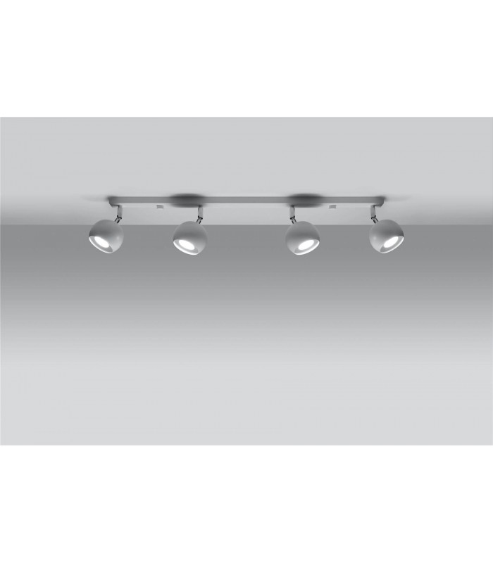 4 Light Spotlight Bar White, GU10 - 2