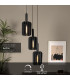 RAFAL - Pendant light - 50 cm - 3xE27 - Grey-2