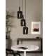 RAFAL - Pendant light - 50 cm - 3xE27 - Grey-4