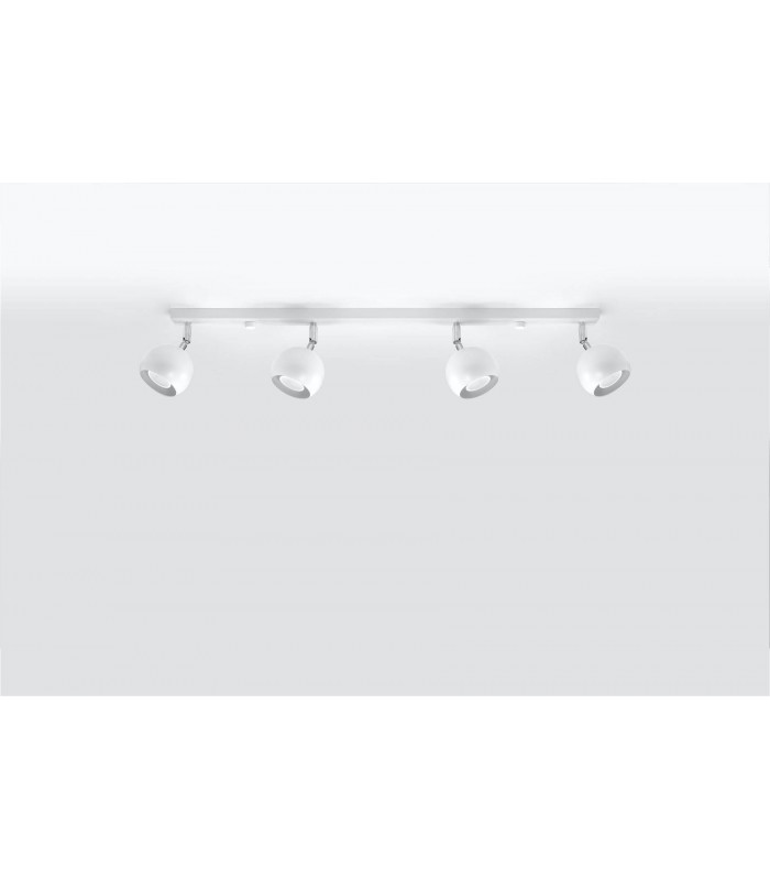 4 Light Spotlight Bar White, GU10 - 4