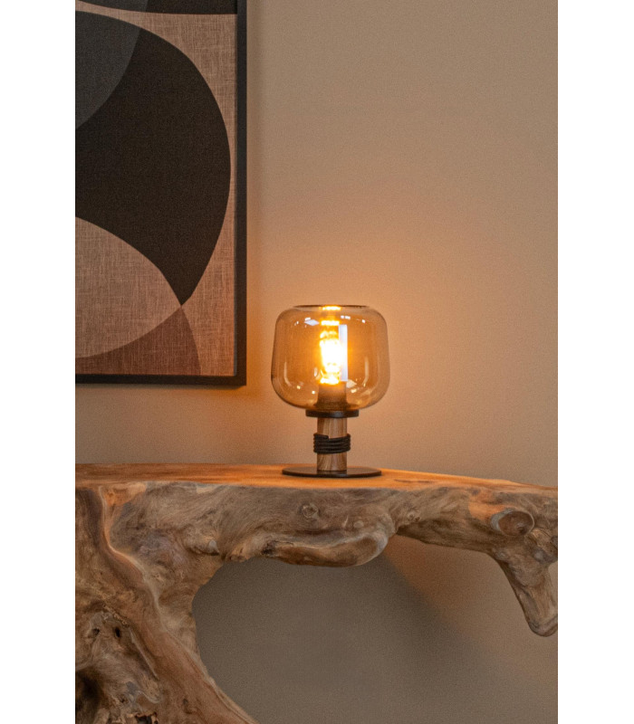 ILONA - Table lamp - 18 cm - 1xE27 - Amber-3