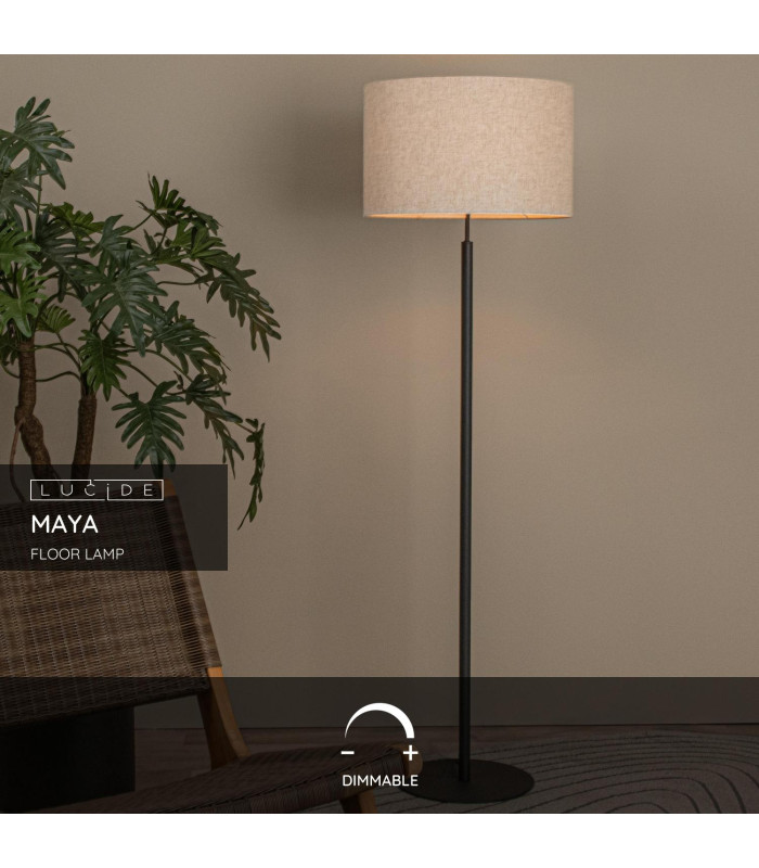 MAYA - Floor lamp - 45 cm - 1xE27 - Cream-2