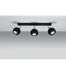 3 Light Spotlight Bar Black, GU10 - 2