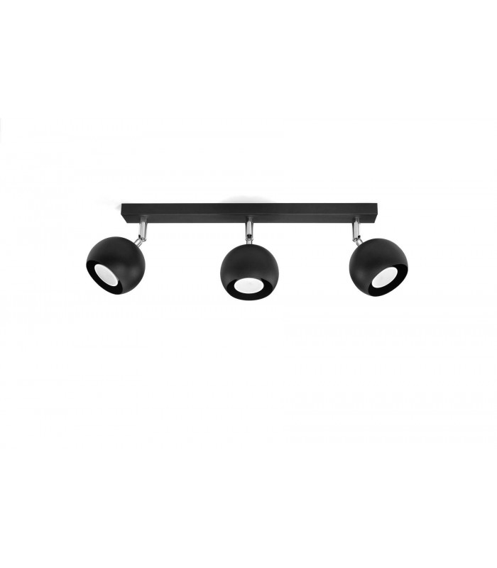 3 Light Spotlight Bar Black, GU10 - 4
