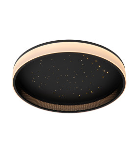 ESTREJA - Flush ceiling light - 40 cm - LED Dim. - 2500K/3000K - Black-1