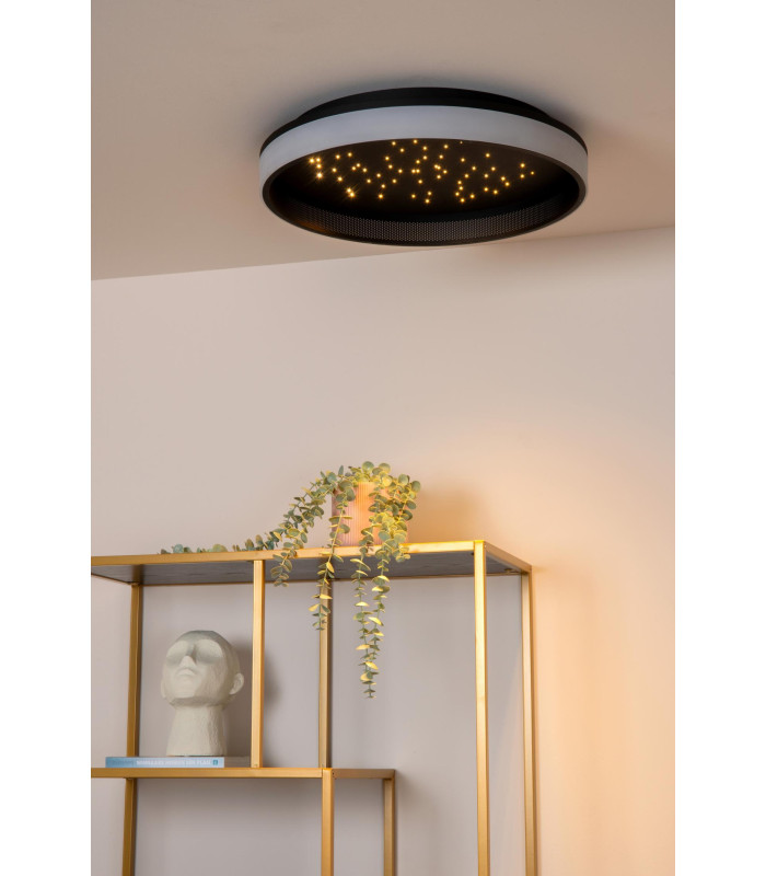 ESTREJA - Flush ceiling light - 40 cm - LED Dim. - 2500K/3000K - Black-5