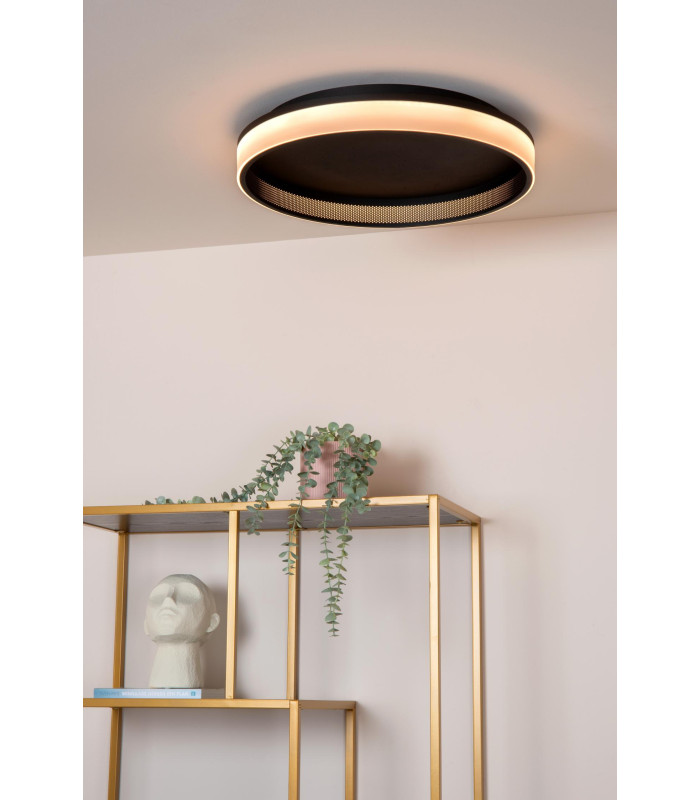 ESTREJA - Flush ceiling light - 40 cm - LED Dim. - 2500K/3000K - Black-7