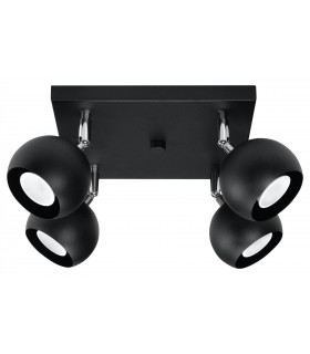 4 Light Spotlight Cluster Black, GU10 - 1