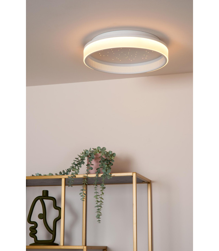 ESTREJA - Flush ceiling light - 40 cm - LED Dim. - 2500K/3000K - White-4
