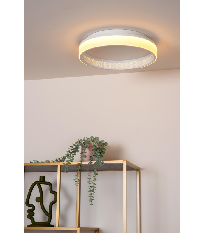 ESTREJA - Flush ceiling light - 40 cm - LED Dim. - 2500K/3000K - White-6
