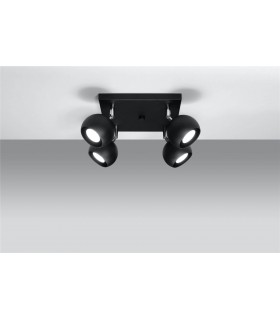4 Light Spotlight Cluster Black, GU10 - 2