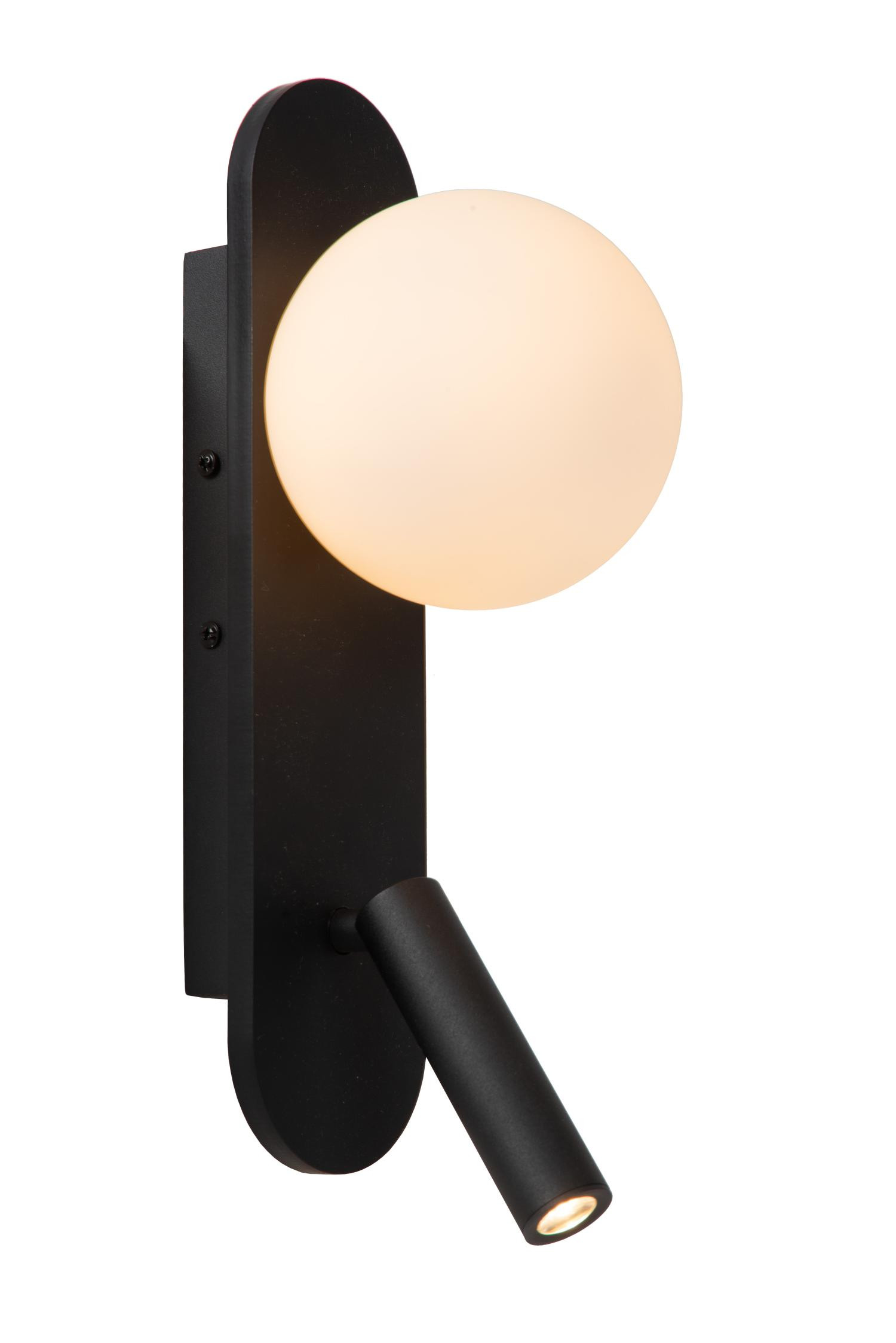 Lucide KELLY - Bedside lamp - LED - 1x3,5W 3000K - Black