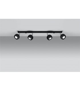 4 Light Spotlight Bar Black, GU10 - 2