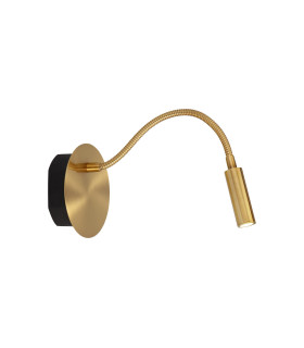 JOLIJN - Rechargeable Bedside lamp - Battery - 11 cm - LED - 1x2W 3000K - Magnetic System - Matt Gold-1