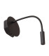 JOLIJN - Rechargeable Bedside lamp - Battery - 11 cm - LED - 1x2W 3000K - With magnetic mounting system - Black-5