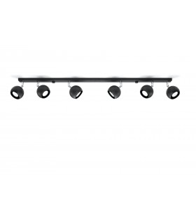 6 Light Spotlight Bar Black, GU10 - 2
