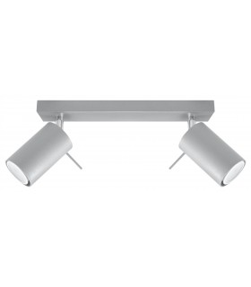 2 Light Spotlight Bar Grey, GU10 - 1