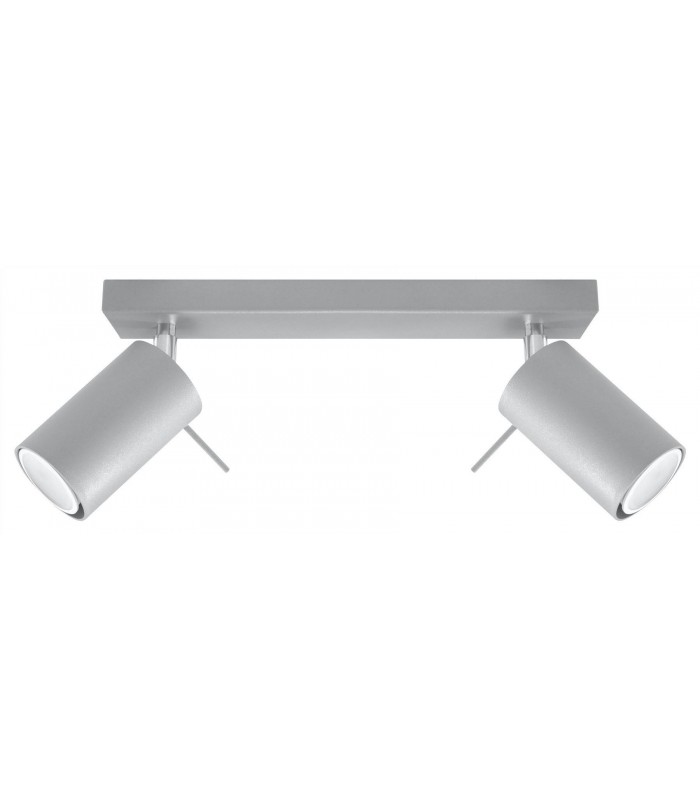 2 Light Spotlight Bar Grey, GU10 - 1