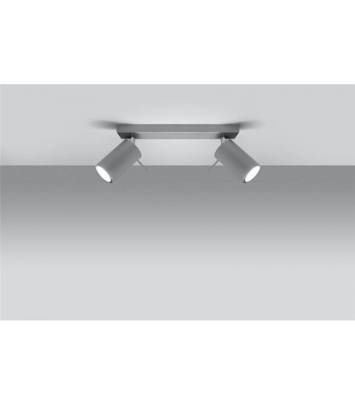 2 Light Spotlight Bar Grey, GU10 - 4