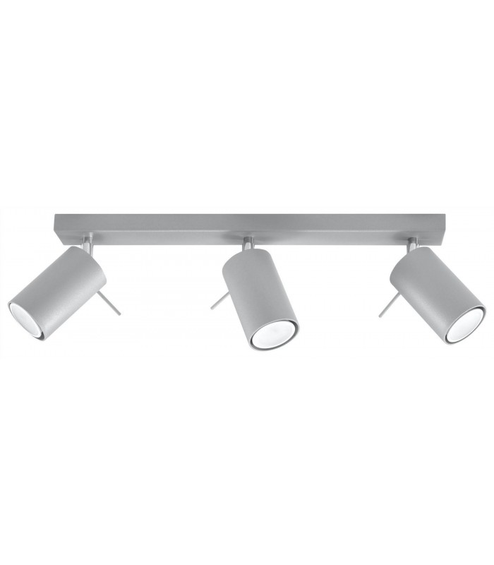 3 Light Spotlight Bar Grey, GU10 - 1