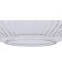 Yorktown Linear 3 Light Pendant 20cm Tubular Ribbed Glass Antique Silver/Matt Black Clear-7