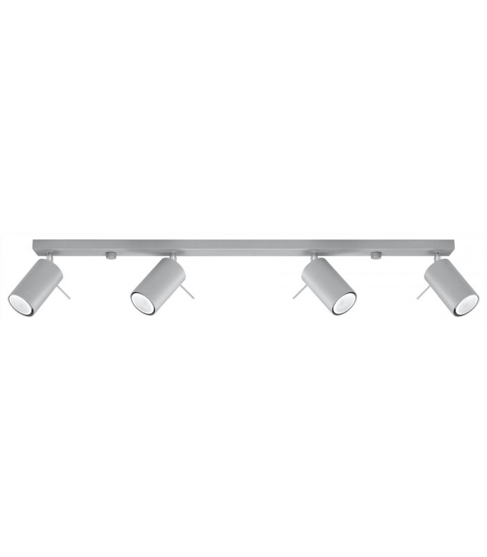 4 Light Spotlight Bar Grey, GU10 - 1