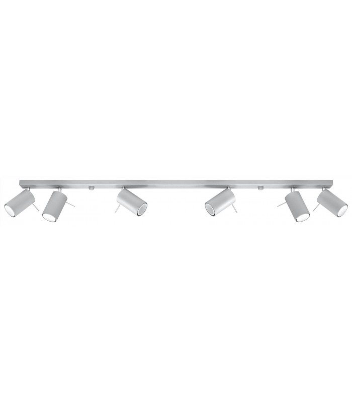6 Light Spotlight Bar Grey, GU10 - 1