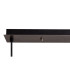 Yorktown Linear 3 Light Pendant 20cm Almond Ribbed Glass Antique Silver/Matt Black Opal-7