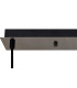 Yorktown Linear 3 Light Pendant E27 Black Chrome/Matt Black 30cm Pumpkin Shaped Ribbed Opal Glass-10