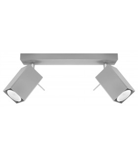 2 Light Spotlight Bar Grey, GU10 - 1