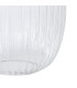 Yorktown Linear 3 Light Pendant 20cm Almond Ribbed Glass Black Chrome/Matt Black Clear-9