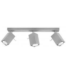 3 Light Spotlight Bar Grey, GU10 - 1