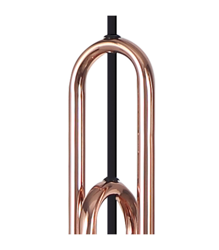 Yorktown Linear 3 Light Pendant E27 23cm Pear Glass Copper/Clear Copper/Matt Black-5