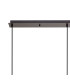 Yorktown Linear 3 Light Pendant 20cm Almond Ribbed Glass Matt Black/Matt Black Champagne-8