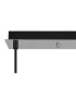 Yorktown Linear 3 Light Pendant E27 23cm Pear Glass Smoked/Clear Polished Nickel/Matt Black-6