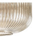 Yorktown Linear Pendant 4 x E27 Aged Pewter/Matt Black 30cm Pumpkin Shaped Ribbed Champagne Glass-7