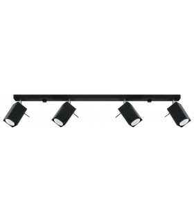 4 Light Spotlight Bar Black, GU10 - 1
