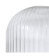 Yorktown Linear 4 Light Pendant 20cm Tubular Ribbed Glass Aged Pewter/Matt Black Clear-5