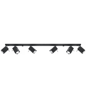 6 Light Spotlight Bar Black, GU10 - 1