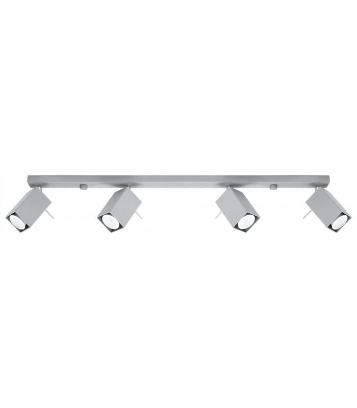 4 Light Spotlight Bar Grey, GU10 - 1
