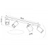 4 Light Spotlight Bar Grey, GU10 - 4