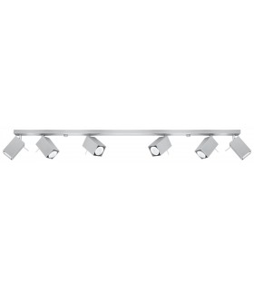 6 Light Spotlight Bar Grey, GU10 - 1