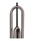 Yorktown Linear 4 Light Pendant 20cm Almond Ribbed Glass Antique Silver/Matt Black Smoked-6
