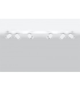 6 Light Spotlight Bar White, GU10 - 2