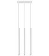3 Light Staight Bar Drop Pendant White, G9 - 1