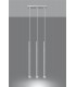 3 Light Staight Bar Drop Pendant White, G9 - 3