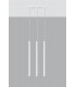 3 Light Staight Bar Drop Pendant White, G9 - 4