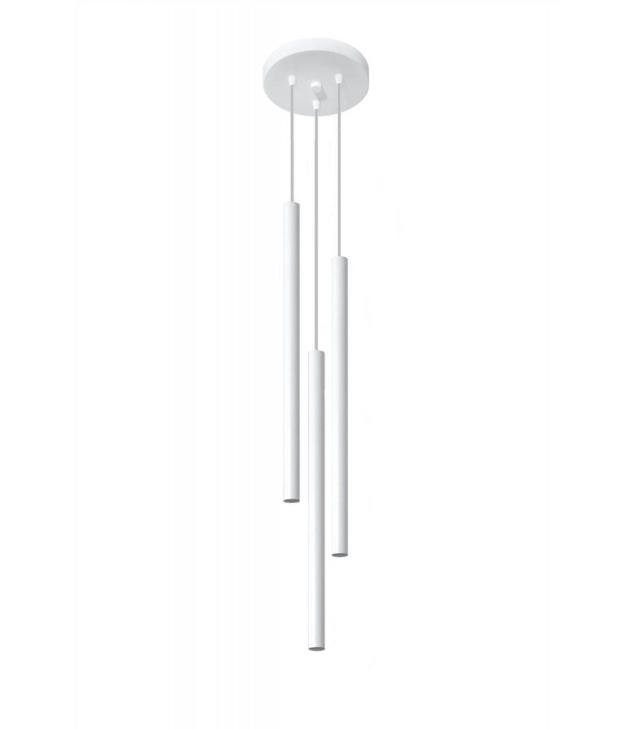 3 Light Cluster Drop Pendant White, G9 - 1